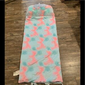 Justice Unicorn Sleeping Bag Pillow Girls Kids Blanket